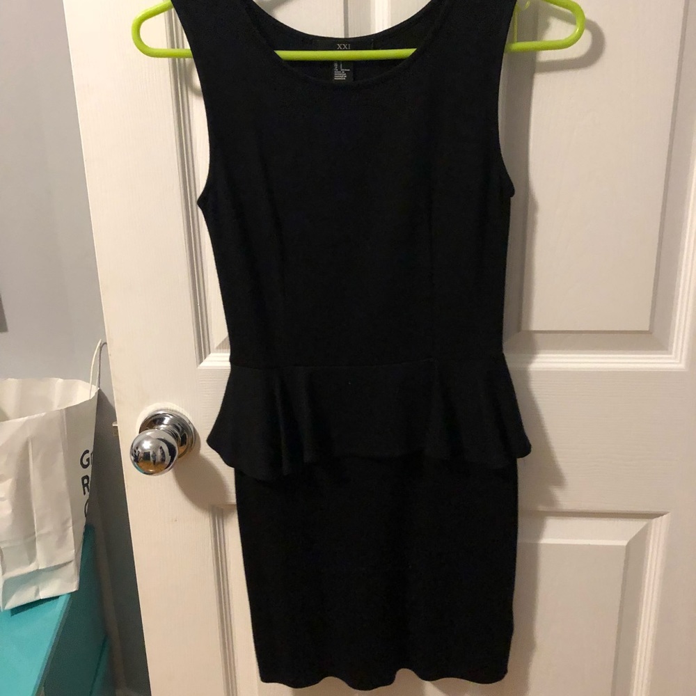 Black Peplum Dress